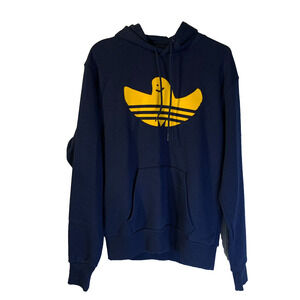 Adidas Men's Graphic Shmoo Hoodie Size S Navy Blue Mark Gonzales Skateboarding